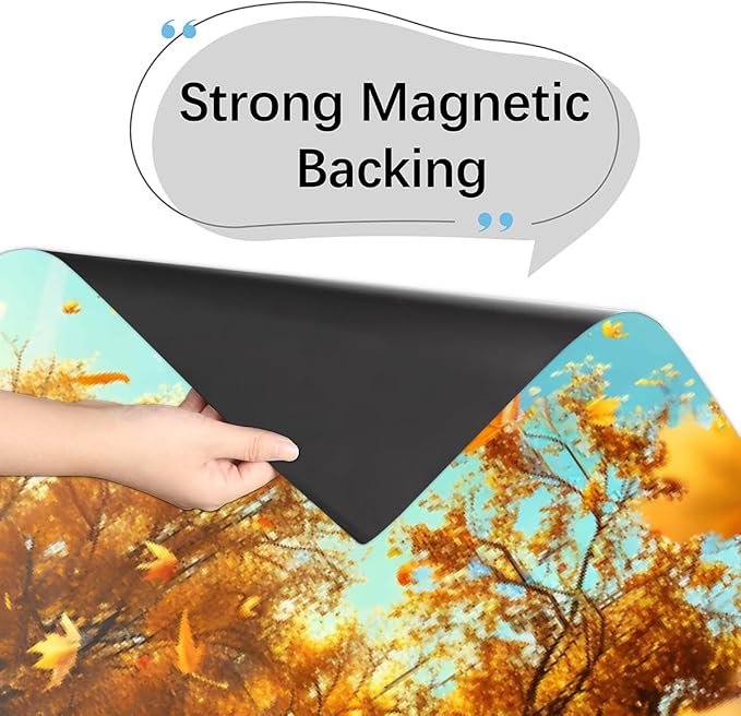 Autumn Gold Maple Leaf Dishwasher Magnet Cover for The Front Magnetic Dishwasher Door Covers Dish Washer Sticker Wrap Home Decorative Appliances Panel Decal Kitchen Decor 23" x 26" (Magnetic)