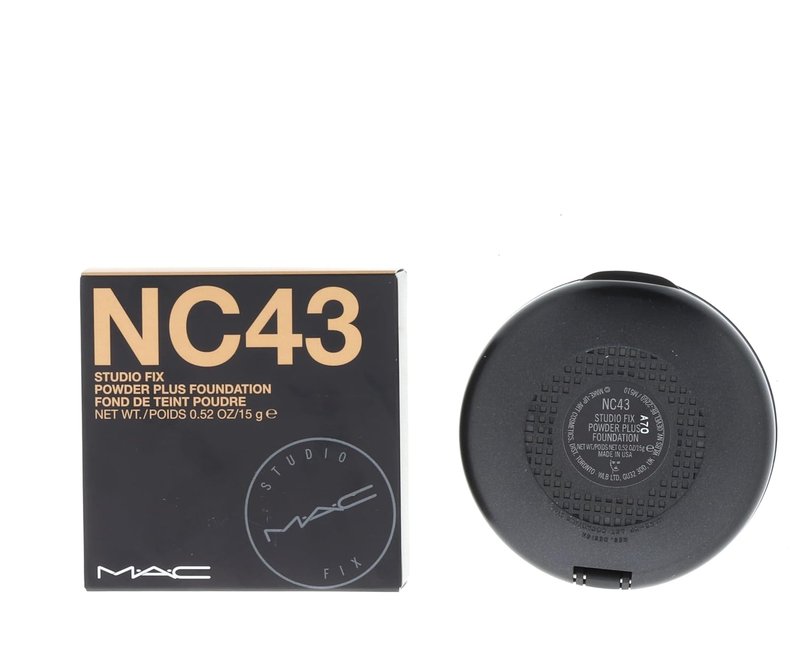 MAC Studio Fix Powder Plus Foundation - Full Coverage, Matte Finish | NC43, 15g/0.52oz