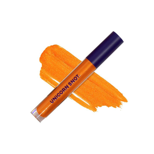 Unicorn Snot Liquid Metal Lip Paint - Intense Pigment, Non-Drying Metallic Lip Color | Vegan & Cruelty-Free - Blaze (Sunset Orange)