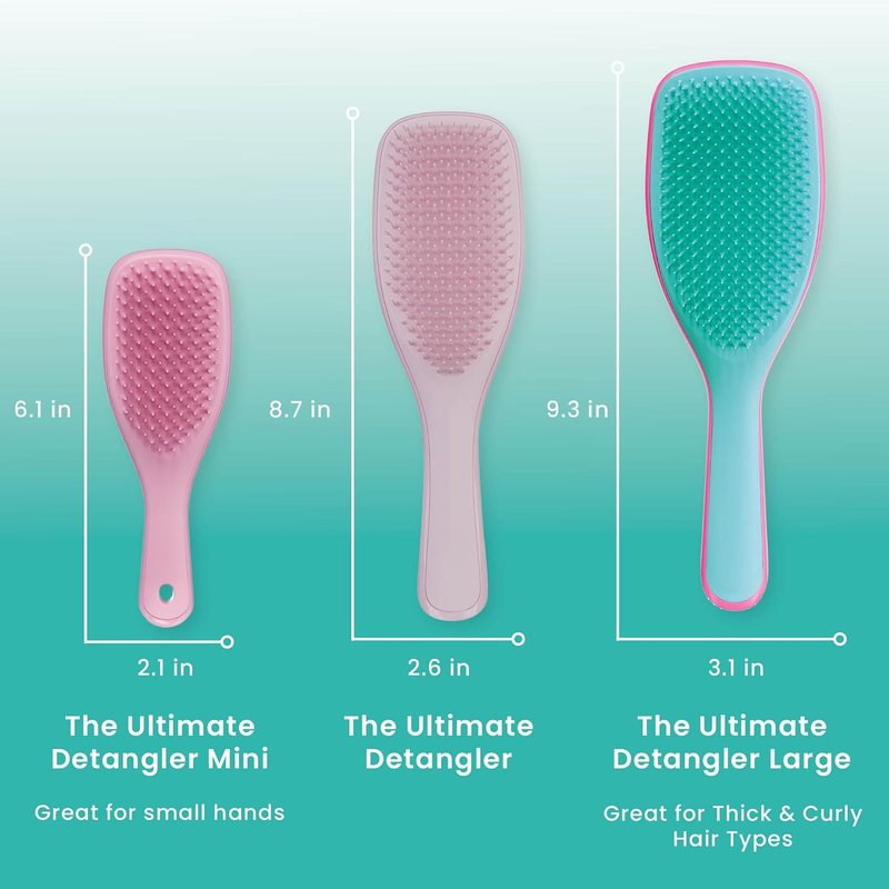 Tangle Teezer | Large Ultimate Detangling Brush for Long, Thick, Curly Hair - Hyper Pink