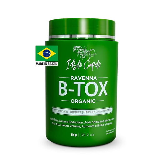Ravenna Organic Hair B-tox Treatment - Anti-Frizz, Formaldehyde-Free Smoothing - 35.2 oz (1kg)