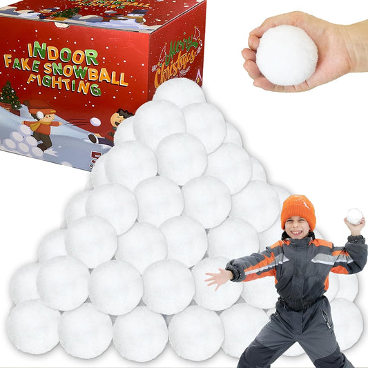 Skiennix Reusable Water Balls - 50 Pack Fake Snowballs for Outdoor Fun | Indoor Activity Toys for All Ages