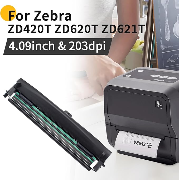 P1080383-226 New Kit Printhead for Zebra ZD420T ZD620T ZD621T ZD621 T-Series Thermal Mobile Label Printer 203dpi Genuine P1112640-240