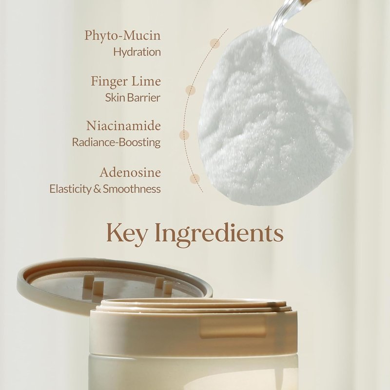 LU'PIUM Extreme Vital Ampoule Pad - Hydrating & Barrier Repair | 5 Phytomucin & Niacinamide for Dry Sensitive Skin (80 Counts)