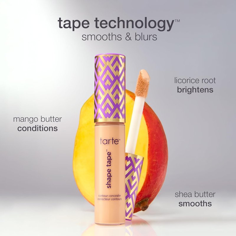 Tarte Shape Tape Concealer - Full-Coverage Soft Matte Finish | Brightening Under-Eye Makeup, 16hr Longwear, Vegan & Cruelty-Free