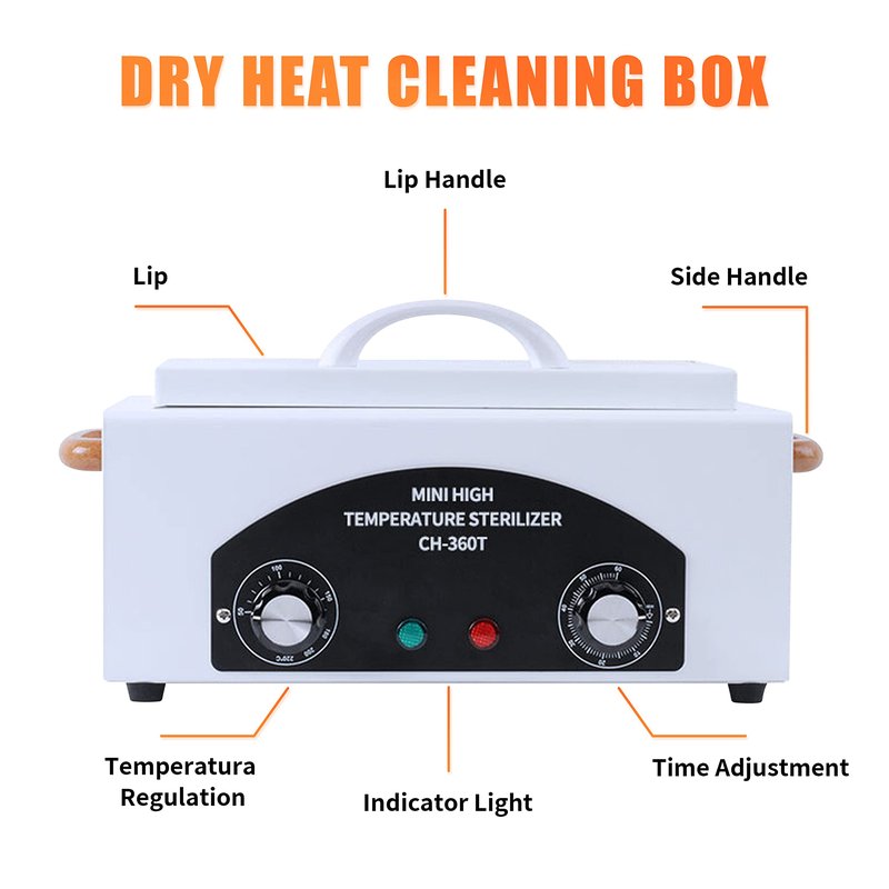 AOBOO High Temperature Sterilizer Machine for Nail Tool Spa Pedicure tools Dry Heat Sterilizer Cabinet Salon Hairdressing Tool Equipment Sterilizer Tweezers