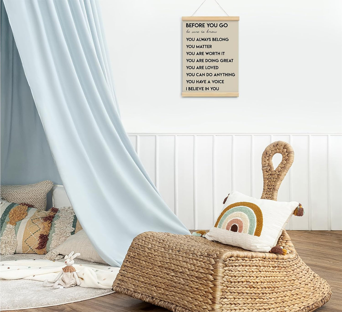 Regine Switzerland Inspirational Wall Art - Mental Health Affirmations for Office & Classroom | 12x16 In Wood Decor