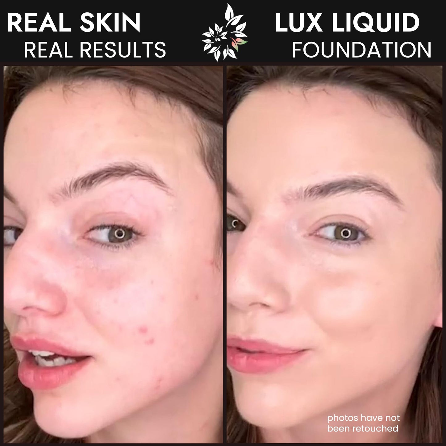BaeBlu LUX Organic Liquid Foundation Makeup – 100% Natural Medium Coverage with Natural Finish – Vegan & Gluten-Free for All Skin Types, 1 fl oz, Hazelnut