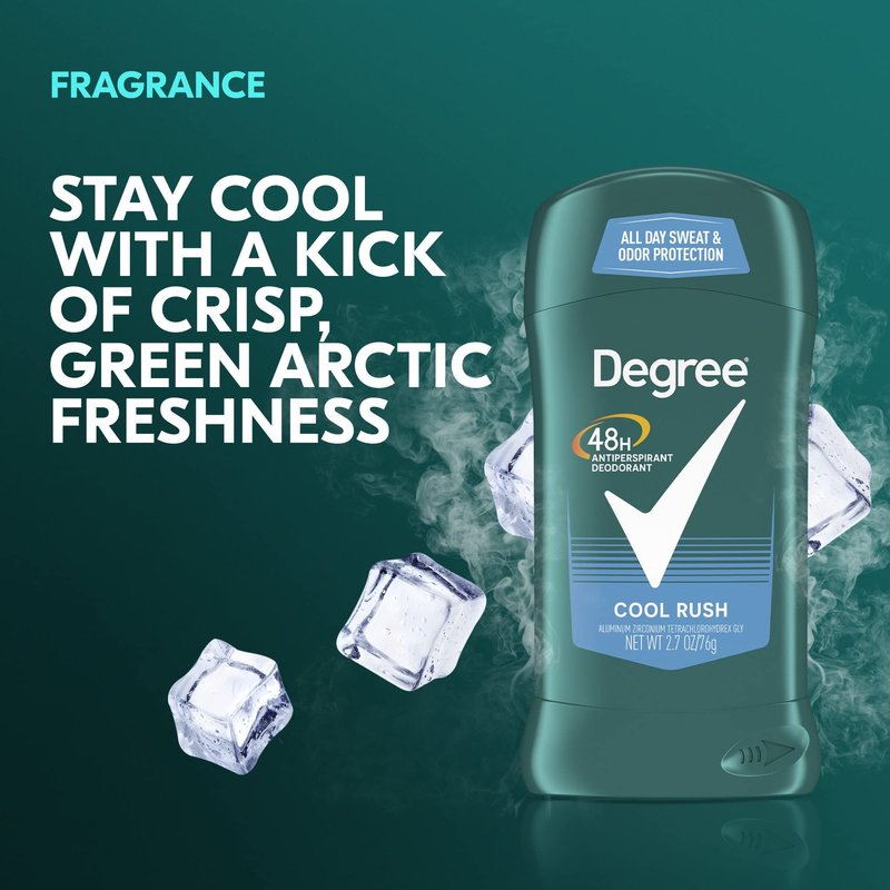 Degree Men Anti-Perspirant Cool Rush - 2.7 oz, Pack of 5