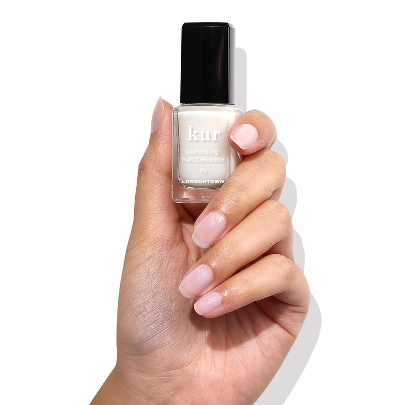 LONDONTOWN Perfect In A Pinch - Original White Nail Concealer and Accelerating Drying Oil Nail Polish Manicure Set, .40fl oz