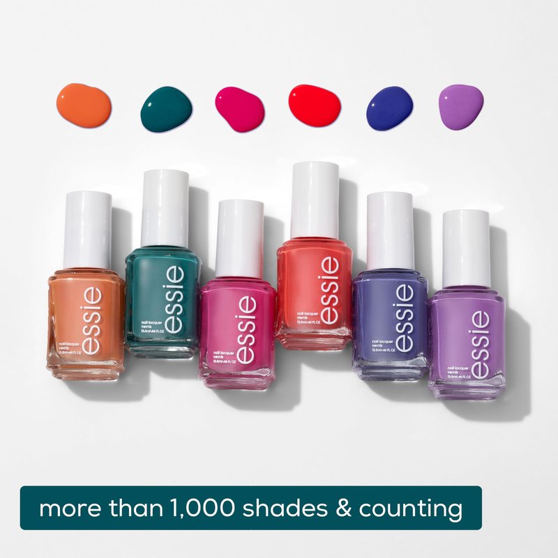 essie Nail Polish, Salon-Quality White Nail Polish, Be Them All, Vegan, Stay Fluid, 0.46 fl oz
