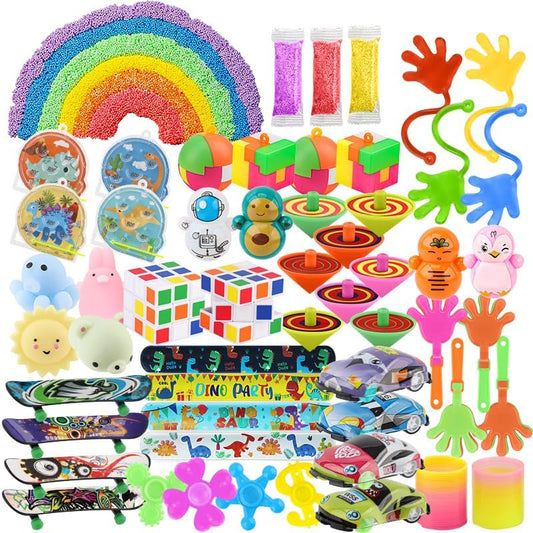 Soi-Meme 60 Pcs Carnival Treasure Box Toys - Mini Bulk Gifts for Kids' Parties & Easter Baskets