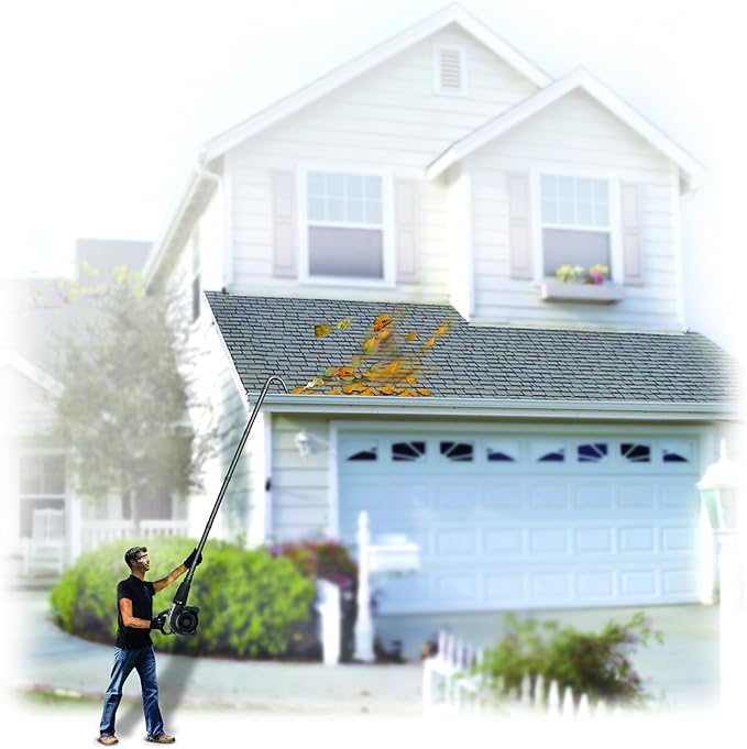 Leaf Blower Gutter Attachment with 1 Free Shoulder Strap fit for Craftsman Leaf Blower Corded Electric 3 in 1 Leaf Blower & Leaf Vacuum/Mulcher (CMEBL7000 Corded Blower, for Craftsman)