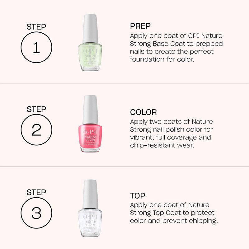 OPI Nature Strong Glowing Places | Sheer Bright Gold Metallic Natural Origin Nail Polish | Plant Based, Vegan, Cruelty Free