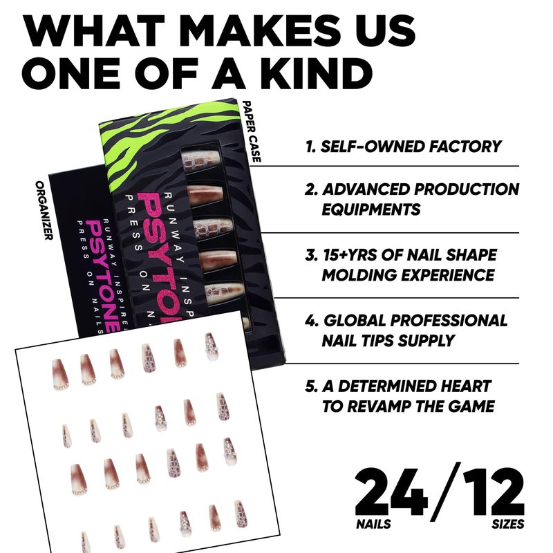 PSYTONE Short Press on Nails Almond Orange French Tip Glue on Nails Cute Fake Nails Full Cover Stick on Nails Glossy Artificial Nails Short Acrylic Nails Press ons Reusable False Nails for Women