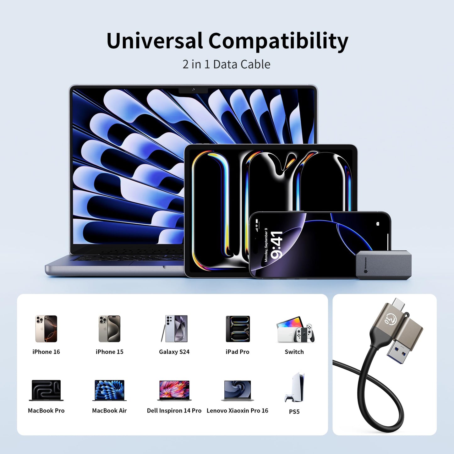 Yottamaster YM5PRO Portable SSD External Solid State Drive (256GB)