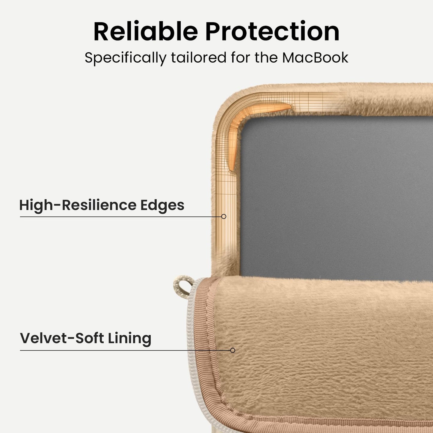 tomtoc 360 Protective Puffy Laptop Sleeve for 13-inch MacBook Air M5/A3449(2026)/M4/M3/M2 A3240 A3113, MacBook Neo A18 & MacBook Pro M2/M1, Quilted Soft Puffer Bag for 13-inch Surface Pro Copilot+PC