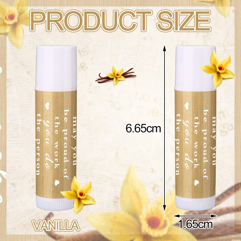 Demissle 72 Pcs Appreciation Gifts Bulk Inspirational Lip Balm Thank You Lip Balm for Father Day Teacher Graduation End of The Year Leaving Farewell Coworkers Worker Team Employee Gift Party Favors