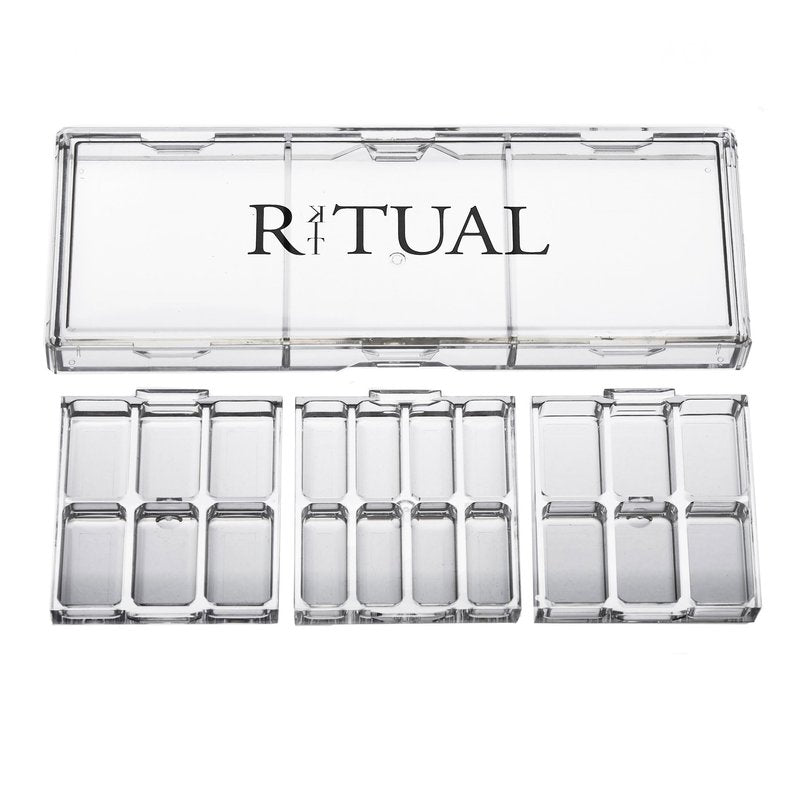Empty Makeup Palette | 20 Wells | Modular Interchangeable Depotting System | Ritual Pro Palette 3 | Sample Bundle, Lipstick, Creams, Alcohol based makeup and paint, watercolor, Gouache, Acrylic paint