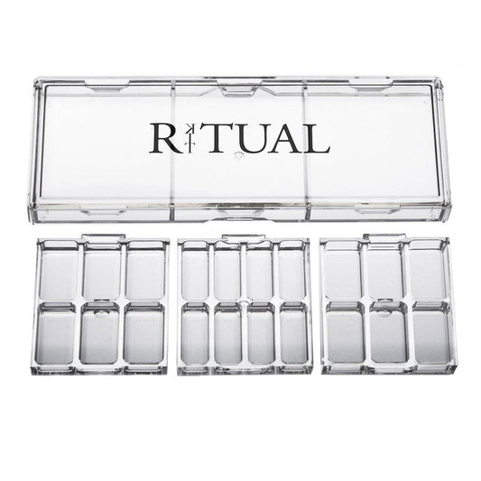 Empty Makeup Palette | 20 Wells | Modular Interchangeable Depotting System | Ritual Pro Palette 3 | Sample Bundle, Lipstick, Creams, Alcohol based makeup and paint, watercolor, Gouache, Acrylic paint