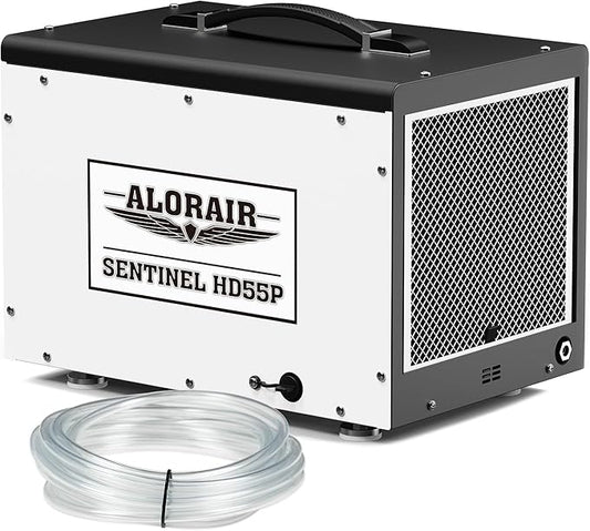 ALORAIR 120 PPD Crawl Space Dehumidifier with Pump, Commercial Basement Dehumidifier with Drain Hose, Compact Portable Auto Defrost Dehumidifier for Crawlspace and Under-House Use