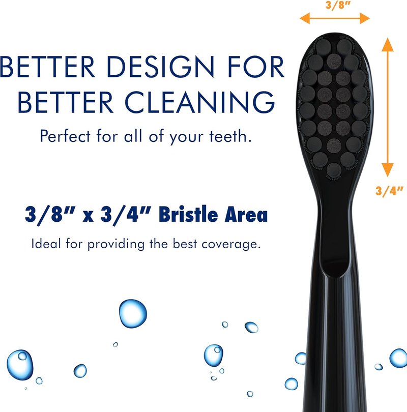 Sonic-FX Solo Electric Toothbrush - 10 Brush Heads, Charcoal Bristles, Rechargeable | Smart Timer, 3 Modes, Blue