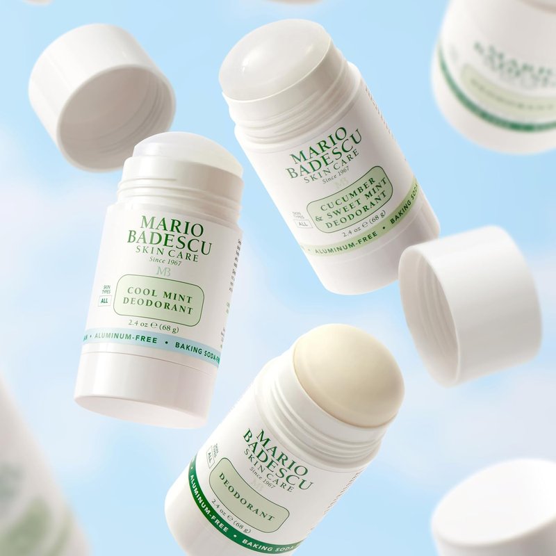 Mario Badescu Aluminum-Free Deodorant - Baking Soda & Paraben-Free | All-Day Odor Protection for Men & Women