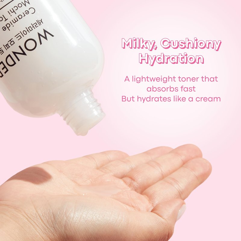 TONYMOLY Mochi Milky Toner – Hydrating Korean Milky Toner for Face, Ceramide Barrier Repair, Hyaluronic Acid & Cica – Soothing Toner for Dry & Sensitive Skin, Glass Skin – 300ml