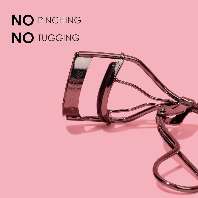 Extreme Lash Curler - Scissor Comfort Handle for Deep Curl | 8-Hour Hold, High Arch Design, Gunmetal Finish