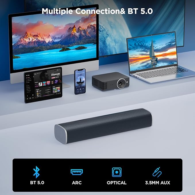 MZEIBO Sound Bars for Smart TV