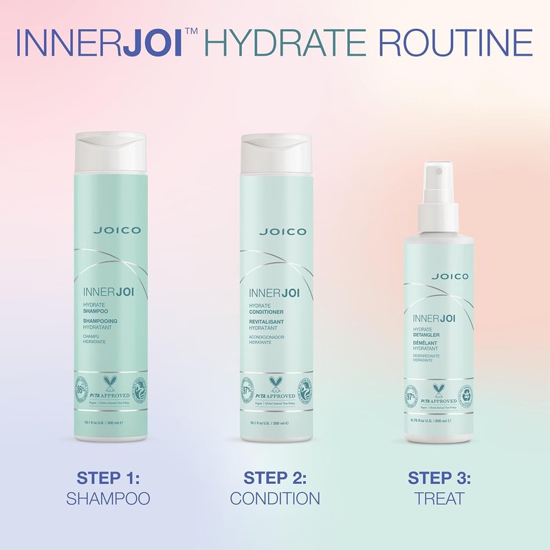 Joico InnerJoi Hydrate Shampoo - Moisturizing Formula for Dry Hair & Scalp | Sulfate & Paraben Free