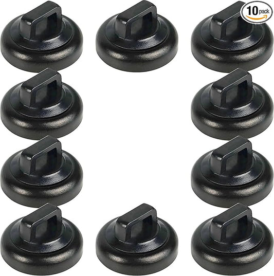 CNHABAGU Magnet Zip Tie Mount Magnetic Zip Ties Mount Base Holder Multipurpose Wire Cable Holder Mount Wire Clips Management for Home Office Marine Electrical Wiring (D19 10 Pcs)