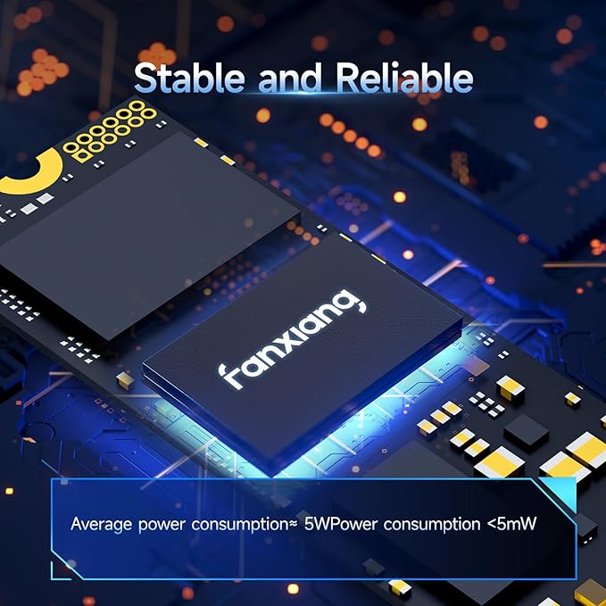 fanxiang 4TB SSD NVMe PCIe Gen4 M.2 SSD for PS5, Up to 5000 MB/s, Internal Gaming SSD for PS5, 3D NAND SLC Cache Solid State Drive Upgrade Storage for PC/Laptops S690Q