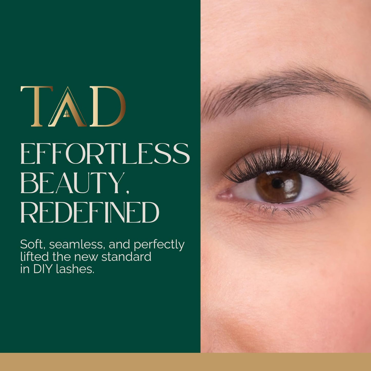 TAD Beauty Bliss Lash Clusters Kit - Wispy Lash Clusters Airy 8-14 mm C Curl DIY Lash Extension Kit Eyelash Clusters False Eyelashes Individual Lashes Natural Look Lash Kit- Bond, Seal, Tweezer (Mini)