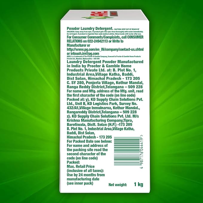 Ariel Matic Front Load Washing Detergent Powder - 1 kg