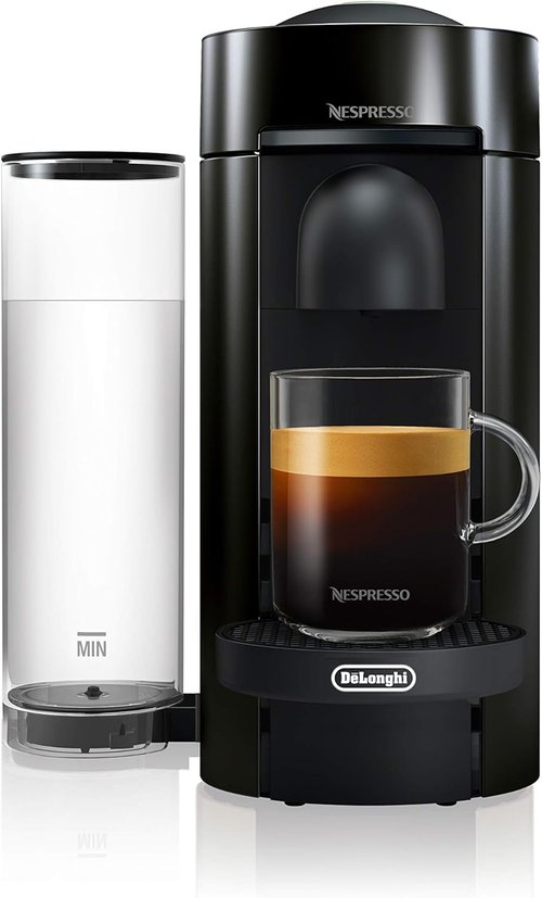 De'Longhi Nespresso Vertuo Plus Coffee & Espresso Maker - Sleek Ink Black Design