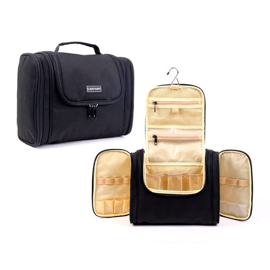 Carfany Hanging Toiletry Bag For Women And Men Large Travel Cosmetic Makeup Bags Organizer Water Resistant Shower Bag