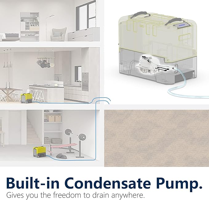 ALORAIR 180PPD LGR Commerical Dehumidifier with Pump, Wi-Fi APP Controls Industrial Dehu, Capacity up to 85 PPD at AHAM, 6 Years Limited Warranty, cETL Listed, for Large Space