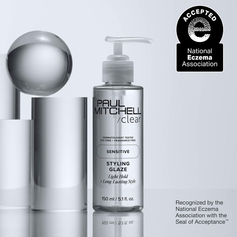 Paul Mitchell Clear Styling Glaze, Fragrance Free, For Sensitive Scalp + Skin, 5.1 fl. oz