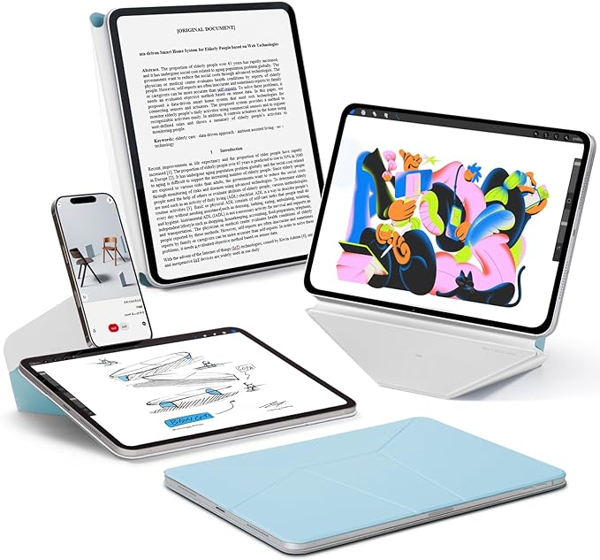 MOFT Dynamic Folio Case for iPad Pro 11" (4th 2022 | 3rd 2021 | 2nd 2020), Slim Magnetic Stand Case with 20+ Viewing Angles, Auto Wake/Sleep, Soothing Mist x Misty Cove
