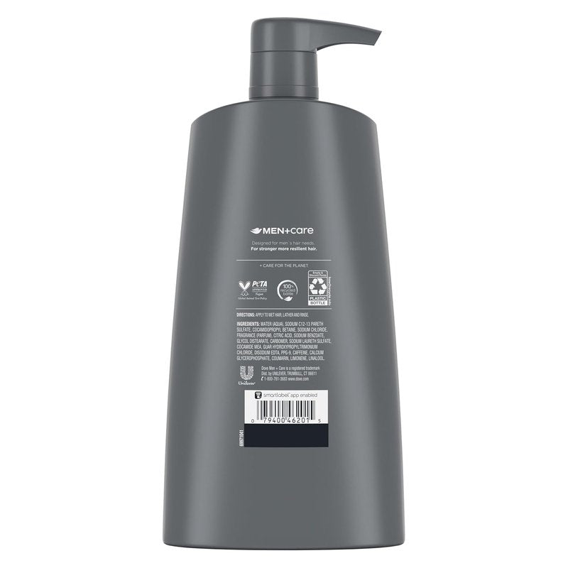 Dove Men+Care 2-in-1 Shampoo & Conditioner - Fortifying Hair Care with Calcium | 25.4 oz, 4 Count