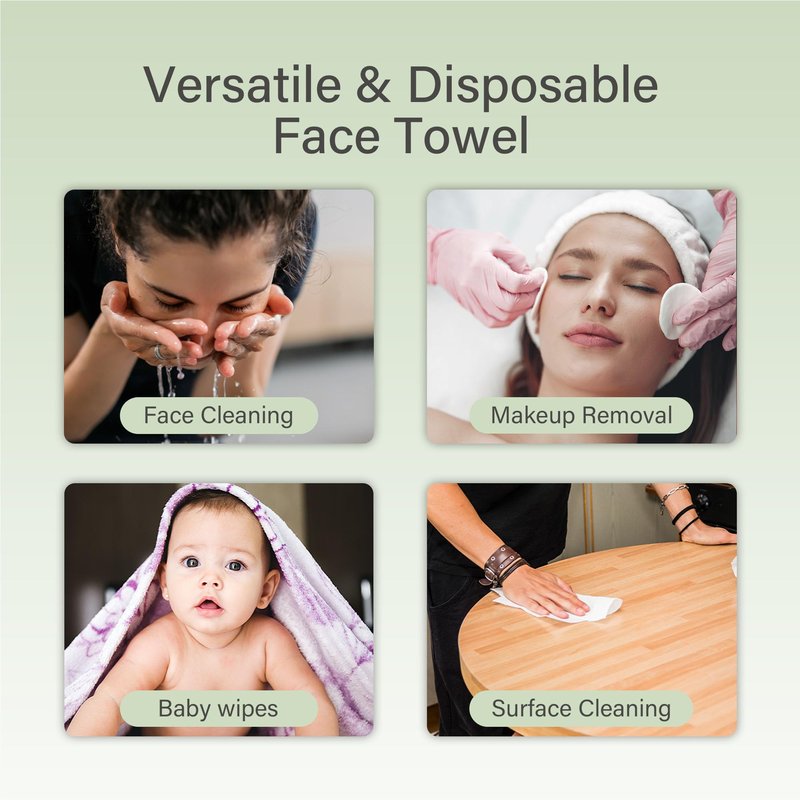 Unifree Facial Towels I Towelettes I Dry Wipes I Makeup Remover I Facial Tissues I On-the-go Convenient Pack (360 count)