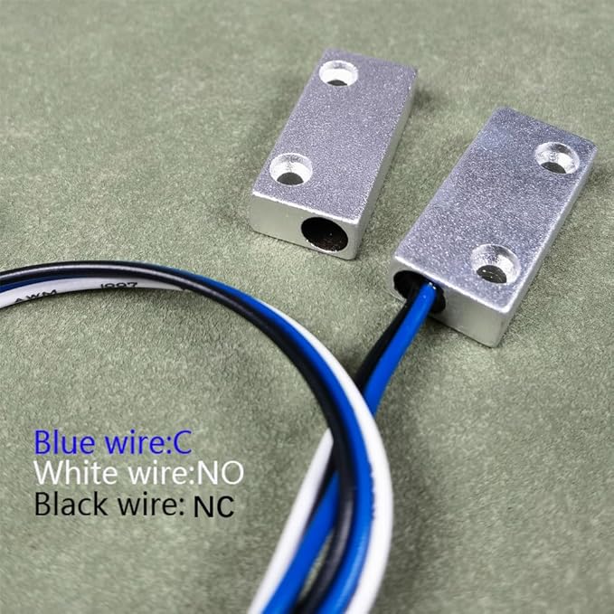 Gebildet Rolling Door Contact Magnetic Reed Switch Alarm with 3 Wires for N.O./N.C. Applications MC-51