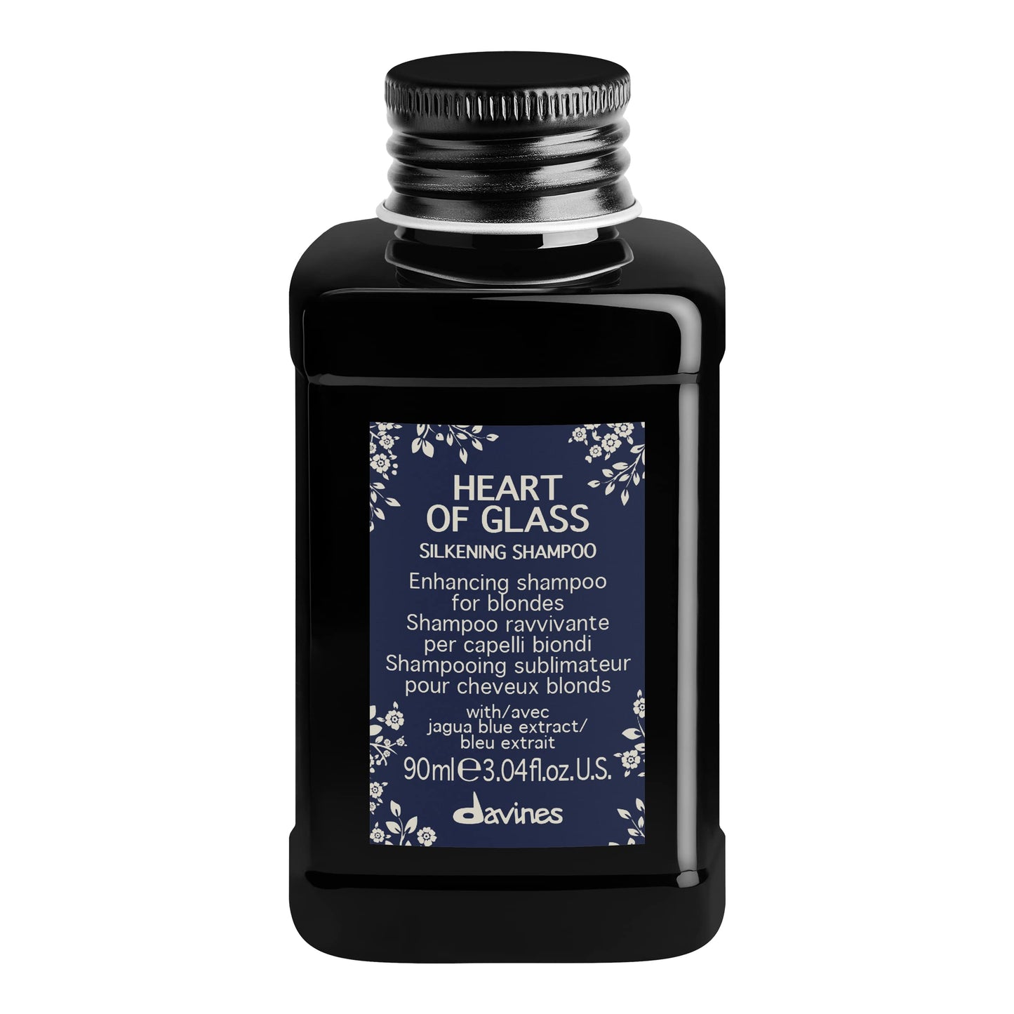 Davines Heart of Glass Silkening Shampoo for Blonde Care, 3.04 fl. oz. (Pack of 1)