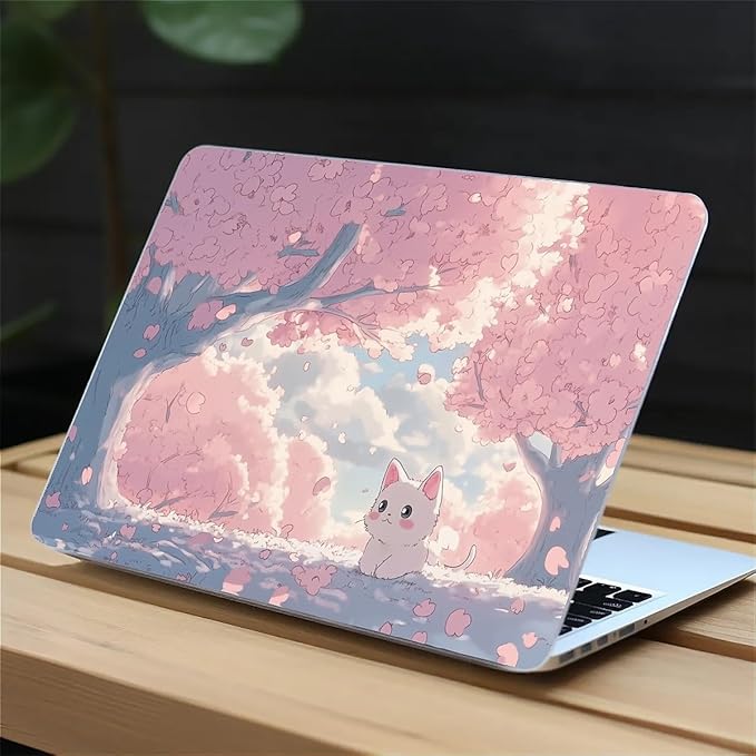 COTAIL Compatible with MacBook Air 13.3 13.6 Inch Case 2022 2021 2020 2019 Plastic Hard Shell Case Cover,13.6 Air (A2681) M2 2022, Cute Cat