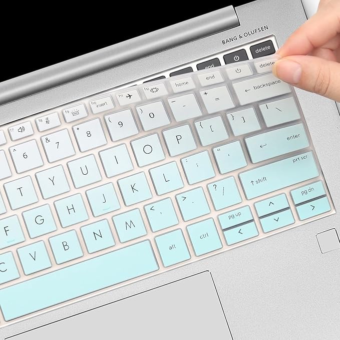 Keyboard Cover for HP EliteBook 830 835 840 845 1040 G9 G10 13.3 14 inch Laptop Accessories Keyboard Protective Skin (Not fit 840 845 1040 G8 G7 G6 G5 G4 G3)-OmbreMint