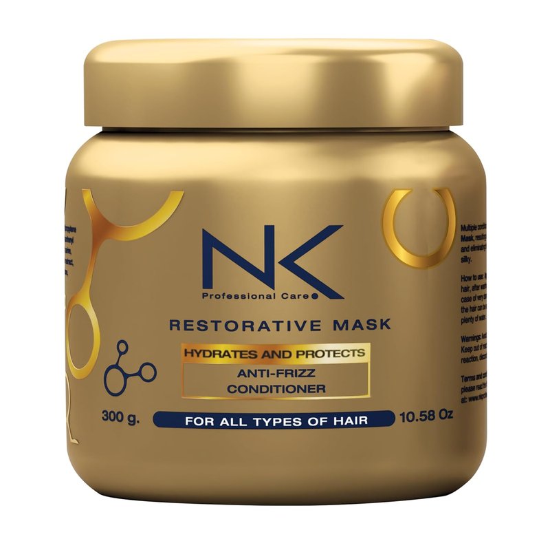 NK Professional Care Hair Repair Kit - Niacinamide Shampoo, Mask & Ampoules | Strengthens & Restores Damaged Hair | 3-Piece Set