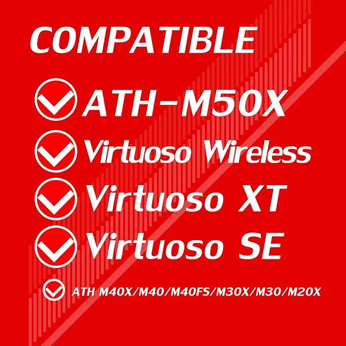 DIMOST Protective Headband Cover for ATH M Series - Compatible with Virtuoso XT, SE, Wireless, M50X, M50XBT, M50, M40X & More