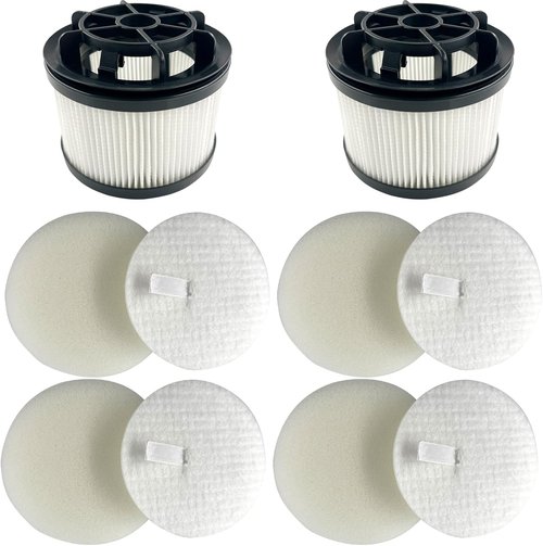 Levoit Dttery Filter Replacement - 4 Pre-Motor & 2 Post-Motor Filters for LVAC-200, LVAC-300, LSV-V201-WUS, LSV-V202PE-BUS