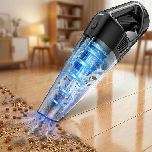 PowerSpeed CleanView Portable Handheld Vacuum - 16000Pa Suction Power | 1000mL Dust Cup & LED Light